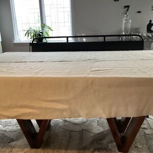 Vintage Retro Acrylic Satin Trim Cream Ivory Blanket 64” by 78”